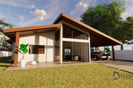 Casa de Campo 100m2 - Antoni Engenharia