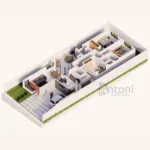 Foto Realista Projeto Residencial - 140m² Planta Baixa 3D