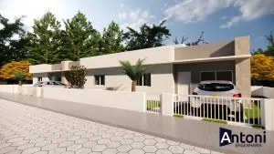 Projeto Casas Geminadas Esquina - Mafra/SC