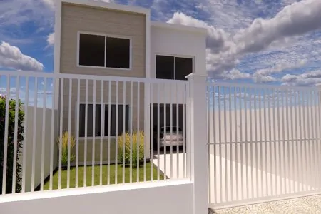 Fachada do Sobrado para reforma de 140m²